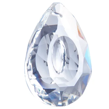 H&D Fashion Formă Ovală Stralucind De Cristal Farmec Agatat Ornament Prismă De Sticlă Cortina Parte Curcubeu Suncatcher Accesorii De Iluminat