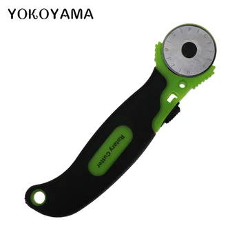 YOKOYAMA 28mm Pânză Rotativ Verde Cutter Mozaic Roller Roată de Cuțit Rotund de Piele de Hârtie Tesatura Cutter Instrument de Tăiere Piese de Cusut