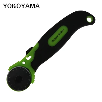 YOKOYAMA 28mm Pânză Rotativ Verde Cutter Mozaic Roller Roată de Cuțit Rotund de Piele de Hârtie Tesatura Cutter Instrument de Tăiere Piese de Cusut