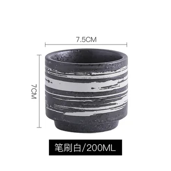 200ml Chineză Stil Retro Manual Glazura de Culoare de Înaltă Temperatură de Ardere Ceramică Ceașcă de Apă cana de Portelan Cesti de Ceai