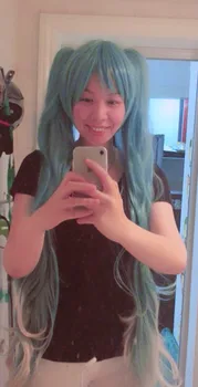 MAGIC MIRAI Vocaloid Hatsune Miku Cosplay peruca peruci par