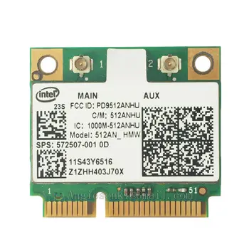 Link 5100 512ANHMW Jumătate-Mini WLAN WIFI CARD 43Y6517 572507-001 pentru Lenovo IBM Intel 300Mbps T400S SL410 SL510 Dv6 Dv7 Dv8
