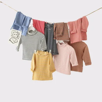 1-6M de Toamna pentru Copii Fete Baieti Tricou Copii Iarna Haine groase Stripe Long Sleeve Bluza Topuri jocuri pentru Copii T-Shirt