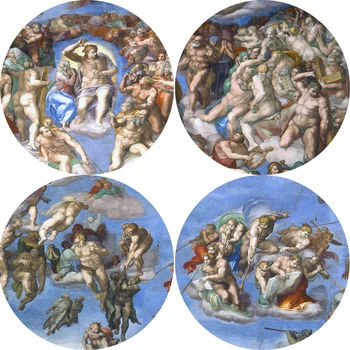 Judecata De Apoi Picturi Pe Perete De Michelangelo Reproduceri Creștin Arta De Perete Panza Imaginile Pentru Camera De Zi Cuadros