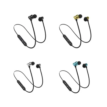 Sporturile de Funcționare Bluetooth Căști fără Fir Magnetic cu Cască Cu Microfon Activ de Anulare a Zgomotului Căști pentru telefoane și muzica bass