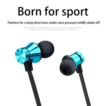 Sporturile de Funcționare Bluetooth Căști fără Fir Magnetic cu Cască Cu Microfon Activ de Anulare a Zgomotului Căști pentru telefoane și muzica bass