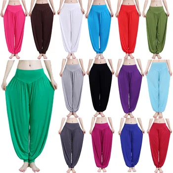13 Culori Largi Picior Pantaloni De Yoga Pentru Plus Dimensiune Femei Pantaloni Largi Pantaloni Lungi Pentru Yoga Dans S M L Xl Xxl Xxxl Moale Modale Acasa Pantaloni
