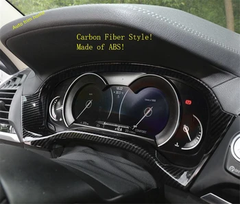 Lapetus Accesorii tablou de Bord Instrument Indicator Acoperire Cadru Trim Fit Pentru BMW X3 G01 2018 2019 2020 2021 Mat / Aspect Fibra de Carbon
