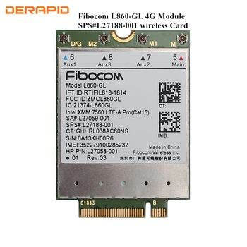 Fibocom L860-GL 4G Modulul Wlan Card pentru HP Elitebook X360 830 840 850 LTE-a Pro cat16 1Gbps SPU#L27188-001 Card Wireless WWAN