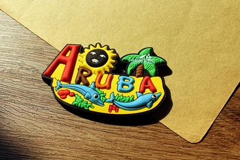 Caraibe ARUBA Călătorie Turistică de Suveniruri Cauciuc 3D Decorative Magnet de Frigider Drăguț IDEE de CADOU
