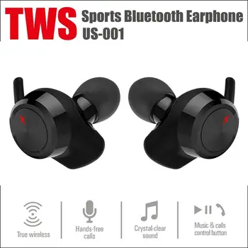 US001 Mini TWS Wireless Sport Căști Bluetooth 4.2 Cască Stereo Căști Cască w/Microfon 100H Standy Timp