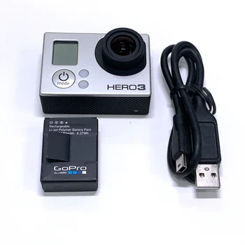 Original, Camera Pentru HERO3 GoPro Hero 3 Black Edition Aventura Camera+Baterie+ încărcare cablu de date 95%noi
