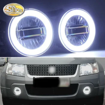 SNCN 3-ÎN-1 Funcții Auto LED Angel Eyes Daytime Running Light Auto Proiector Ceata Lampa Pentru Suzuki Grand Vitara 2007 - 2012
