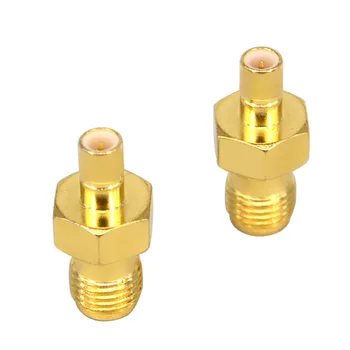 10 Bucati RF Coaxial Coaxial Adaptor SMA female to SMB masculin Conector RF Drept Alamă, Placare cu Aur Conector