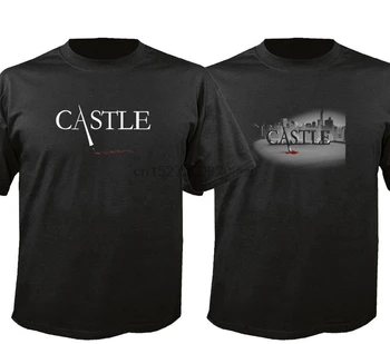 Castelul Tv Series Negru cu Maneci Scurte T-shirt