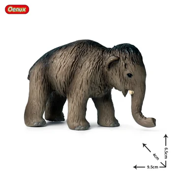 Oenux 3PCS Sălbatic Mare Elefant Mamut de Simulare de Animale Mammut Familie Figurine Model de Figurina PVC Educație Jucarii Copii