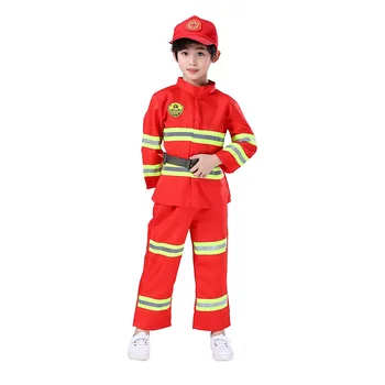 Copii De Halloween Cosplay Pompier, Costume Fantezie Fată Băiat De Partid Etapă Roleplay Seturi De Îmbrăcăminte Uniforme Pompieri Jachete Pantaloni Jucarii