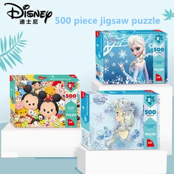Disney 500 Piese Puzzle Jucarie Copii Puzzle-uri de Hârtie Congelate/spider-man Puzzle-uri pentru Copii Jucarii Educative Pentru Copilul Adult