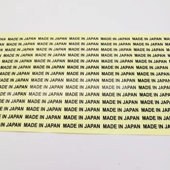 Transport gratuit 6X28mm Mare Transparent Clar Eticheta MADE IN JAPONIA, Tara de Origine Autocolante