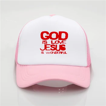 Dumnezeu este Dragostea lui Isus este Minunat Echipa Isus Evoluția Reală Bărbații să se Roage de Imprimare șapcă de Baseball Isus Credința Religioasă Hristos logo soare Capac