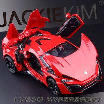 Mare Simulare Rafinat Diecasts & Vehicule de Jucărie: MINIAUTO Styling Auto Lykan Hypersport 1:32 Aliaj Model de Masina Sunete si Lumina
