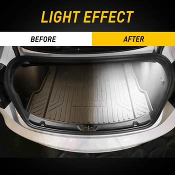 4BUC LED Interior Becuri Pentru Tesla Model 3 Model S Model X Plug Ușor de Înlocuire Interior Portbagaj LED-uri Lumina
