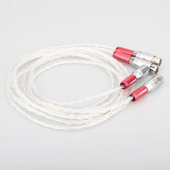 Pereche performanțe Ridicate OCC argint placat cu XLR cablu audio hifi echilibru audio cablu de 1M 1,5 M