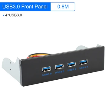 4 Porturi USB 3.0 5.25 inch Caz de Calculator CD-ROM Drive Bay de pe Panoul Frontal Viteză Mare de Transmisie