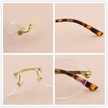 Ultralight titan rama de ochelari femei ochelari fără ramă cadru bărbați rame ochelari de vedere barbati Fara rama rame de ochelari pentru Femei CT0038S