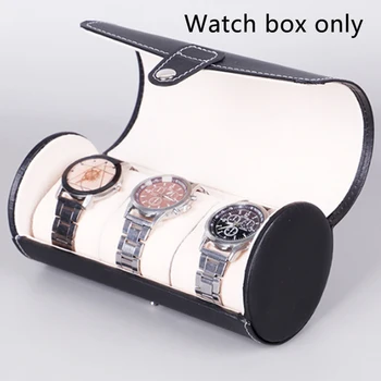 Cutie de ceas Brățară Moda Titularul Cadou Organizator Portabil Caz de Afișare Bratara Mini Rola de Stocare Bijuterii din Piele PU 3 Grile