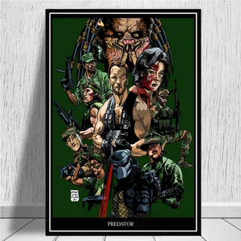 Poster Și Printuri Arnold Schwarzenegger Prădător Monstru Film De Groază De Arta Canvas Poze De Perete Pentru Camera De Zi Decor Acasă