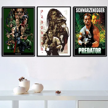 Poster Și Printuri Arnold Schwarzenegger Prădător Monstru Film De Groază De Arta Canvas Poze De Perete Pentru Camera De Zi Decor Acasă