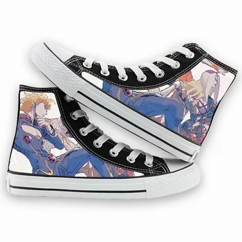 Un singur Strat de Panza Pantofi Anime jojo Imprimare Cosplay Bărbați/Femei apartamente iubitorii Respirabil Agrement Adidași Pentru Adolescenti Elevii 2019