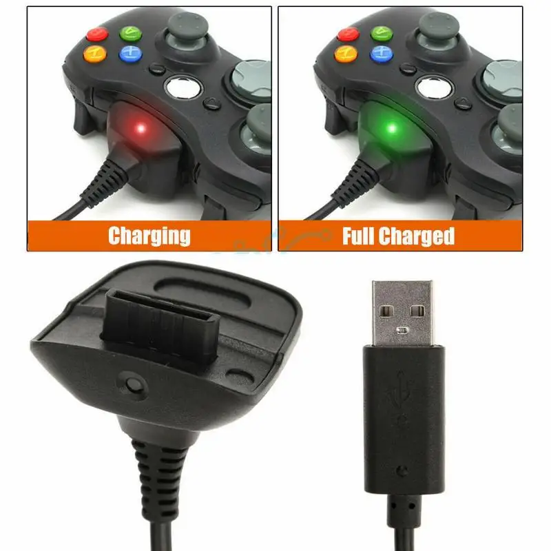 Xbox 360 baterie reîncărcabilă usb încărcător cablu de andocare pentru xbo x360 controller wireless 4800mah încărcătoare cumpara online ~ Magazin \ Otopark.ro