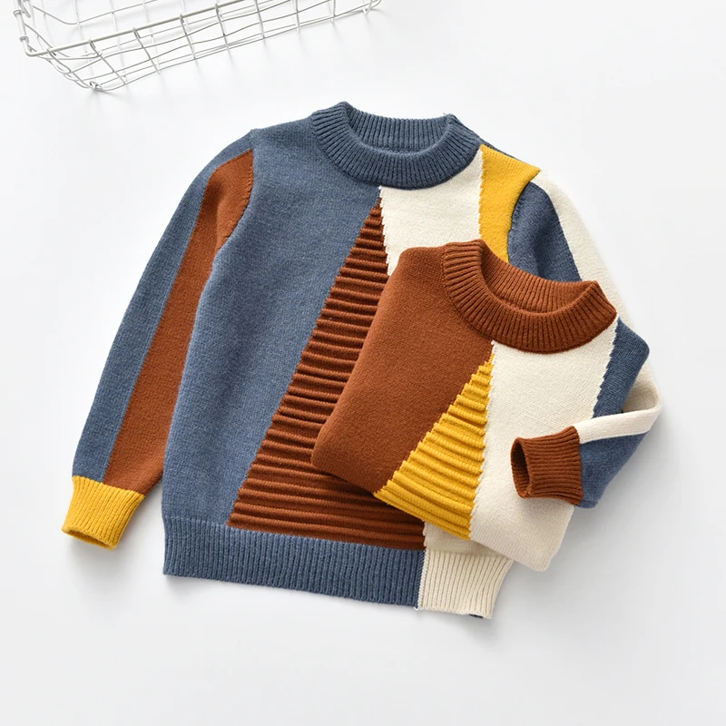 Squirrel cast Pouch Copii pentru copii tricou pulover galben squar dreptunghi stil meci băiețel  tinuta o-gât haine tricotate pentru 2t-7t cumpara online ~ Pulovere \  Otopark.ro