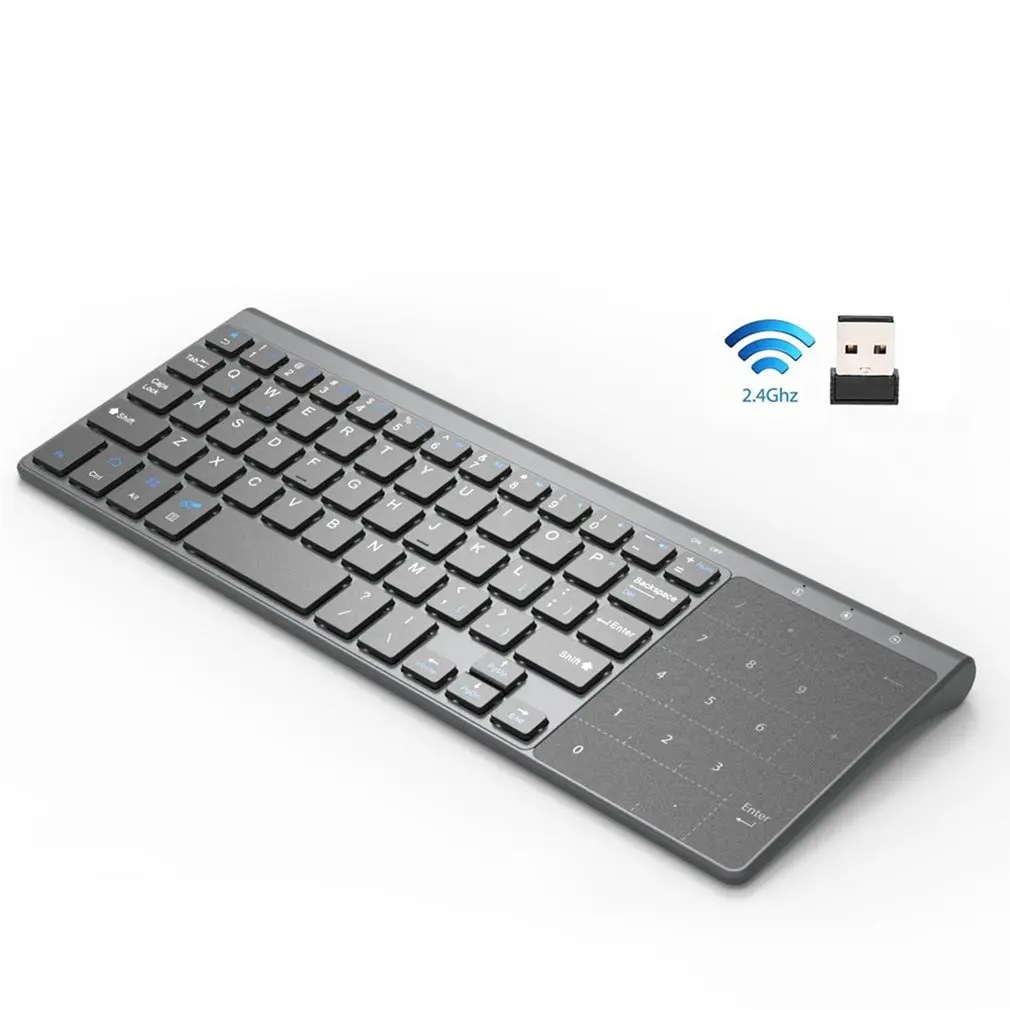 Subțire ghz usb tastatura wireless mini cu numărul touchpad tastatura numerică pentru android, windows, tableta, desktop, laptop,pc &zh cumpara online ~ Mouse și tastaturi \ Otopark.ro
