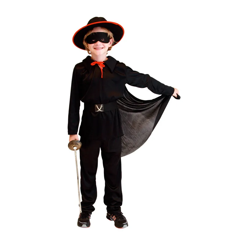 maybe Lull Stubborn Copii copil negru mascat bandido zorro costum de halloween pentru baieti  purim carnaval bal mascat tinuta cumpara online ~ Magazin \ Otopark.ro